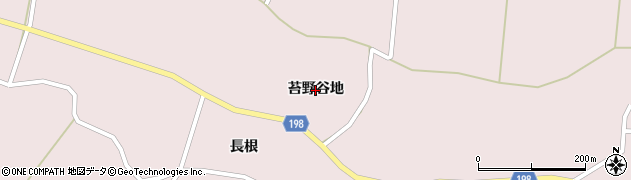 宮城県登米市南方町（苔野谷地）周辺の地図