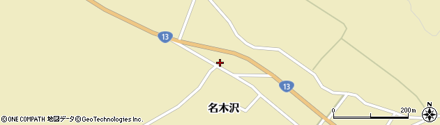 山形県尾花沢市名木沢39周辺の地図