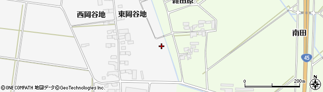 宮城県登米市登米町小島（東岡谷地）周辺の地図