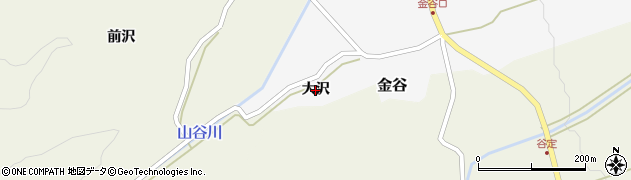 山形県鶴岡市金谷（大沢）周辺の地図