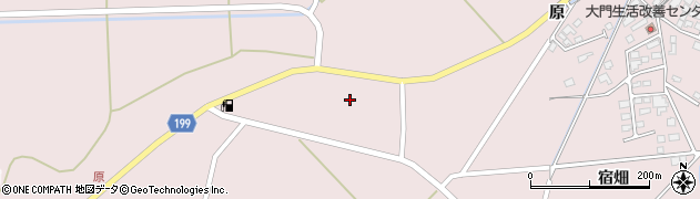 宮城県登米市南方町原周辺の地図