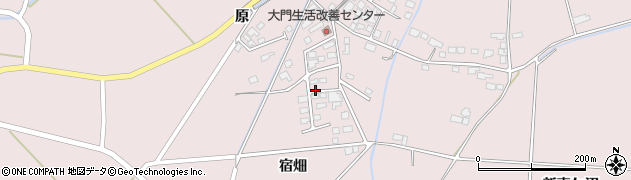 宮城県登米市南方町宿畑周辺の地図