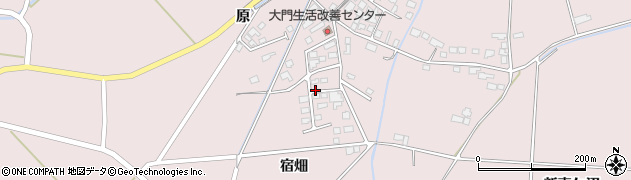 宮城県登米市南方町（宿畑）周辺の地図