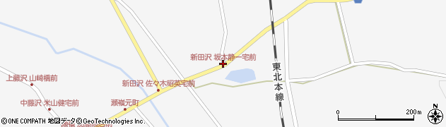 新田沢 坂本静一宅前周辺の地図