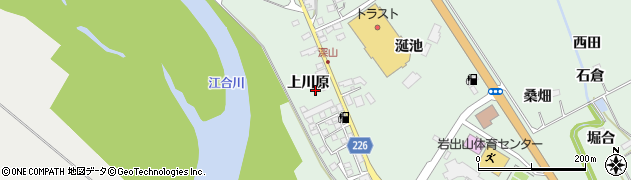 宮城県大崎市岩出山上野目上川原周辺の地図