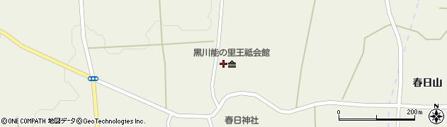 黒川能の里　王祇会館周辺の地図