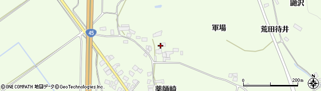 宮城県登米市登米町日野渡（軍場）周辺の地図