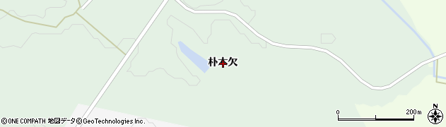 宮城県大崎市岩出山上野目朴木欠周辺の地図