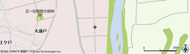 宮城県登米市南方町大網周辺の地図