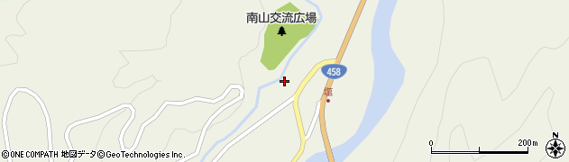 大蔵村役場　南山交流センター周辺の地図