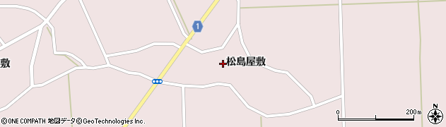 宮城県登米市南方町松島屋敷周辺の地図
