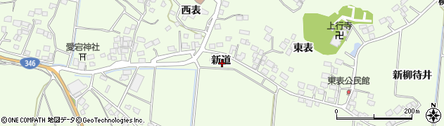 宮城県登米市迫町森新道周辺の地図