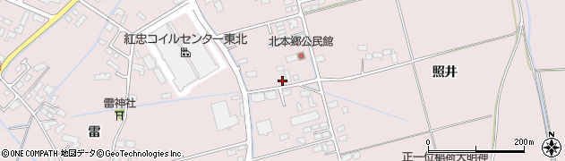 宮城県登米市南方町（上ケ戸）周辺の地図