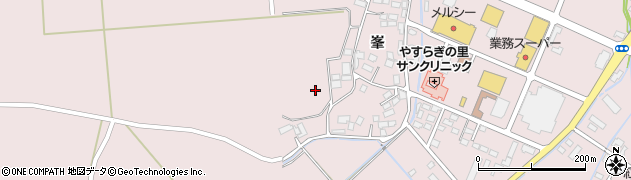 宮城県登米市南方町峯周辺の地図