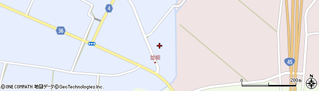 宮城県登米市中田町宝江新井田並柳裏周辺の地図
