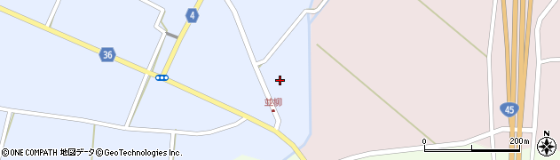 宮城県登米市中田町宝江新井田（並柳裏）周辺の地図