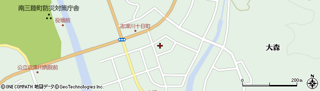 宮城県南三陸町（本吉郡）志津川（十日町）周辺の地図