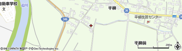 宮城県登米市迫町森平柳77周辺の地図