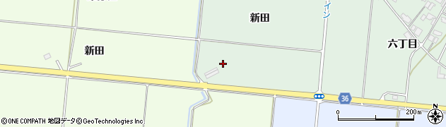 宮城県登米市中田町宝江森（新田）周辺の地図