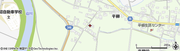 宮城県登米市迫町森平柳73周辺の地図
