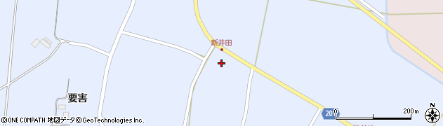 宮城県登米市中田町宝江新井田上待井18周辺の地図