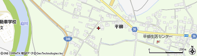 宮城県登米市迫町森平柳68周辺の地図