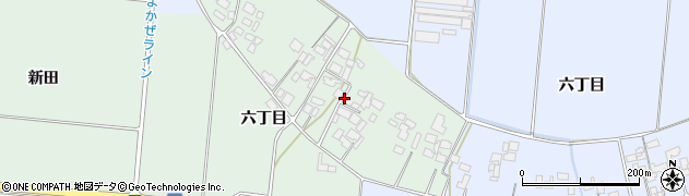 宮城県登米市中田町宝江森六丁目周辺の地図