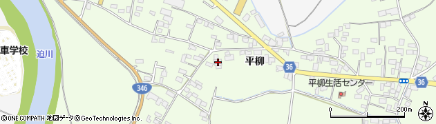 宮城県登米市迫町森平柳86周辺の地図