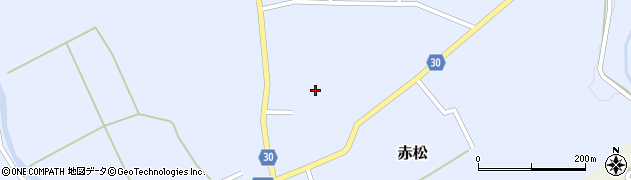 大蔵村役場　赤松生涯学習センターまつぼっくり周辺の地図