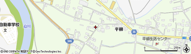宮城県登米市迫町森平柳67周辺の地図