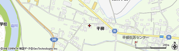 宮城県登米市迫町森平柳87周辺の地図
