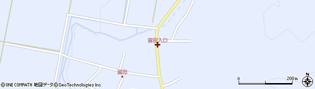 富田入口周辺の地図