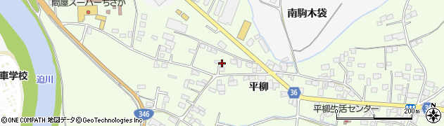 宮城県登米市迫町森平柳7周辺の地図