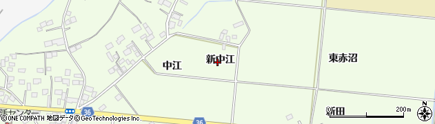 宮城県登米市迫町森（新中江）周辺の地図