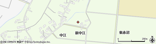 宮城県登米市迫町森（中江）周辺の地図