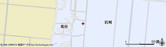 宮城県登米市中田町宝江新井田荒谷周辺の地図