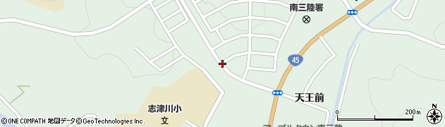 志津川中央団地駅周辺の地図