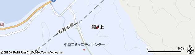 山形県鶴岡市堅苔沢（淵ノ上）周辺の地図