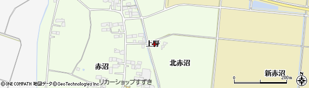 宮城県登米市迫町森上野周辺の地図