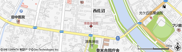 津島神社前周辺の地図