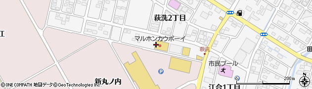 マルホンカウボーイ佐沼店周辺の地図