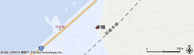 山形県鶴岡市堅苔沢（平畑）周辺の地図