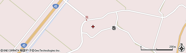 宮城県登米市中田町浅水（江ノ尻）周辺の地図