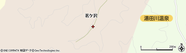 山形県鶴岡市湯田川茗ケ沢周辺の地図