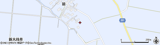 宮城県登米市中田町宝江新井田舘96周辺の地図