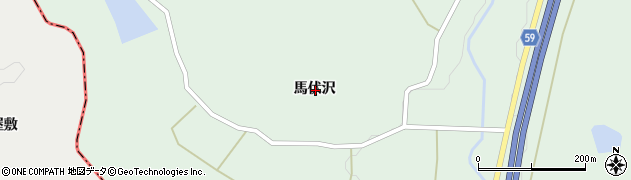 宮城県栗原市一迫柳目馬伏沢周辺の地図