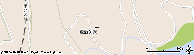宮城県登米市迫町新田鍛治ケ沢周辺の地図
