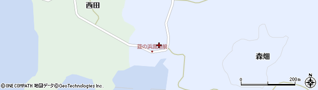 宮城県南三陸町（本吉郡）歌津（韮の浜）周辺の地図