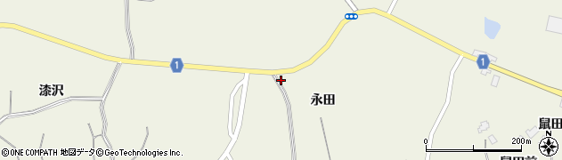 宮城県登米市迫町北方永田1周辺の地図