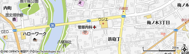 仙台銀行米川支店周辺の地図